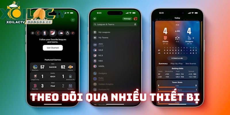Hội viên linh hoạt theo dõi nhiều thiết bị
