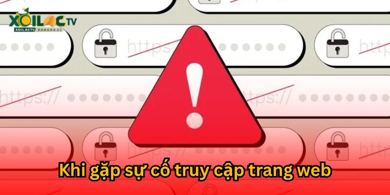 Lỗi không truy cập được trang web bóng đá